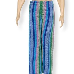 Barbie Ken 1970 Sears Casual All-Stars Pants Blue Striped MOD Straight Leg #1514